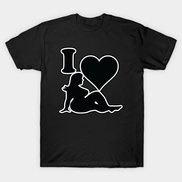 I love chubby girls T-Shirt by OrneryDevilDesign